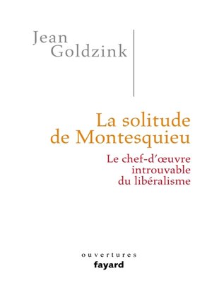 cover image of La solitude de Montesquieu